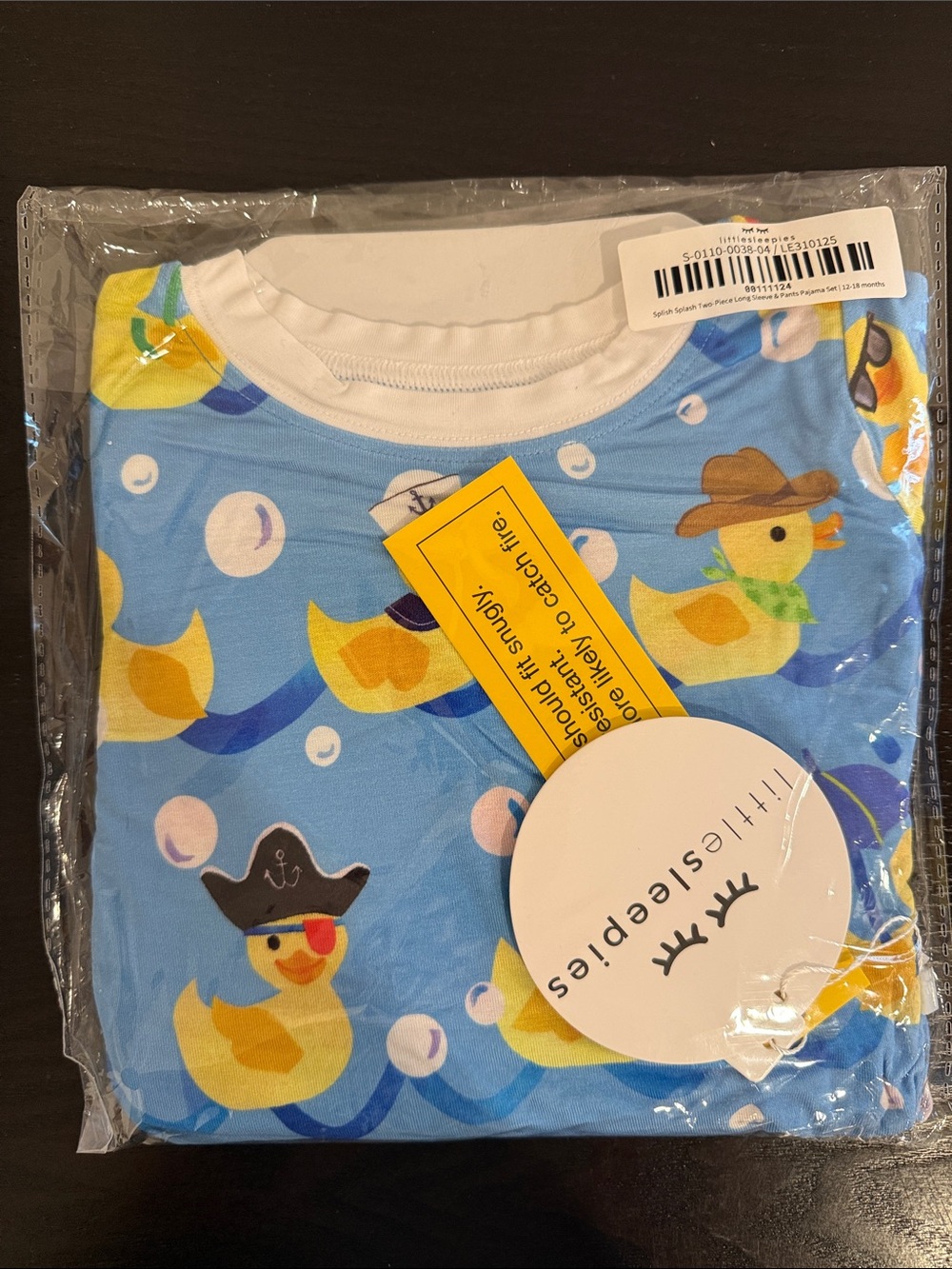 Little Sleepies Splish Splash Two-Piece Long Sleeve Pajama Set
